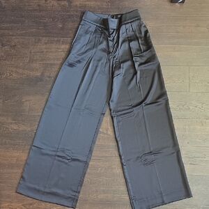 Banana Republic Black Wide-Leg Trousers